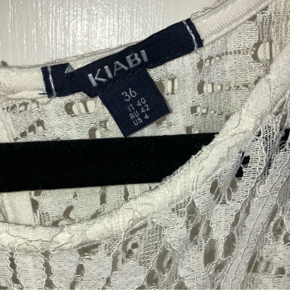 (US 4) Short-sleeved Lace Blouse - Picture 4 of 5